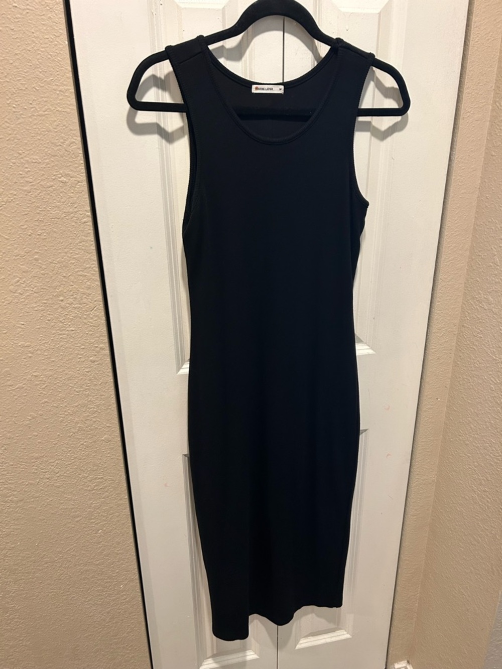 Marine Layer Rib Daytime Midi Dress Black , size M - Picture 9 of 11